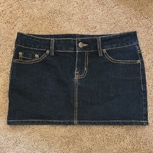 Premier Denim HK Dark Blue Mini Skirt